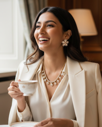 The Aurelia Floral Kundan Necklace Set