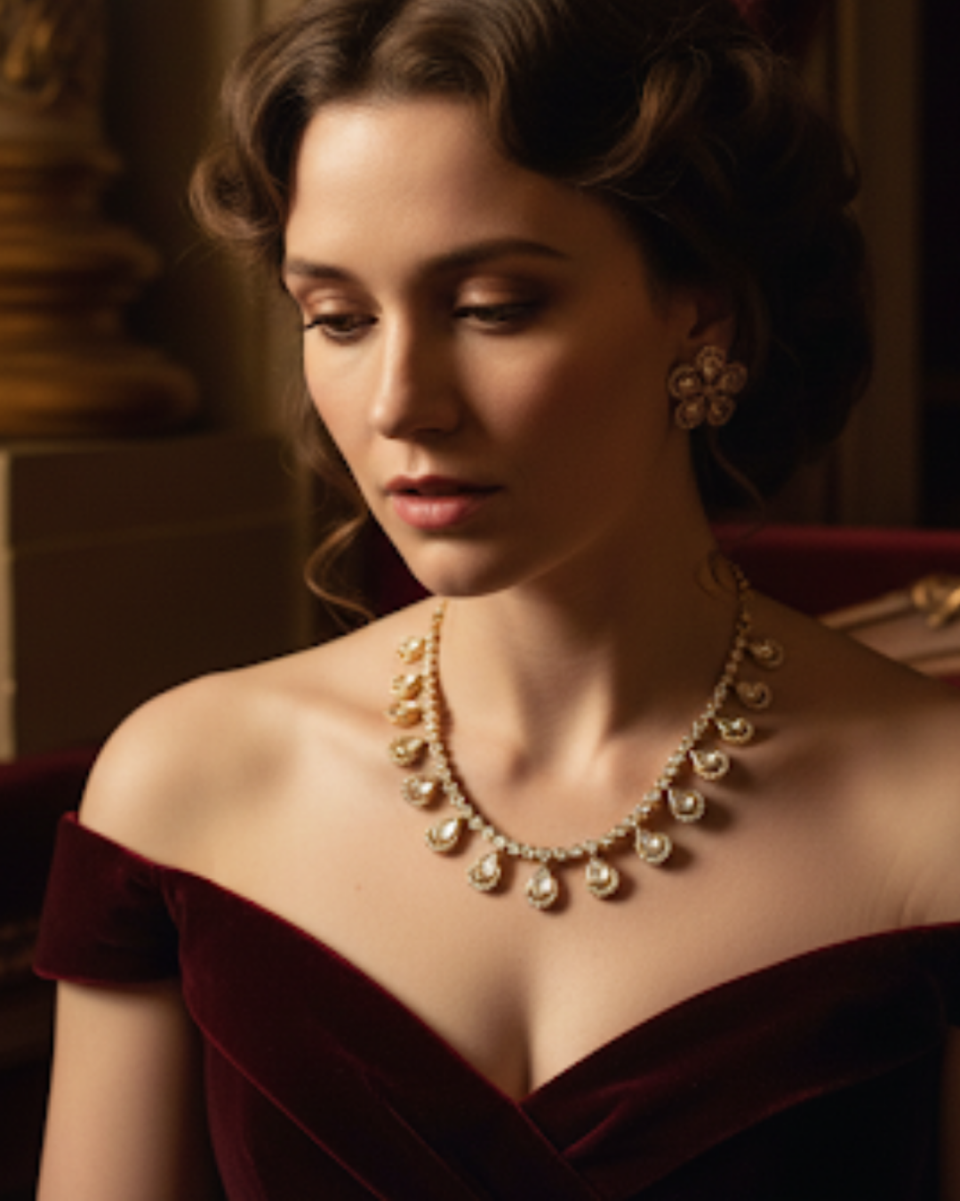 The Aurelia Floral Kundan Necklace Set