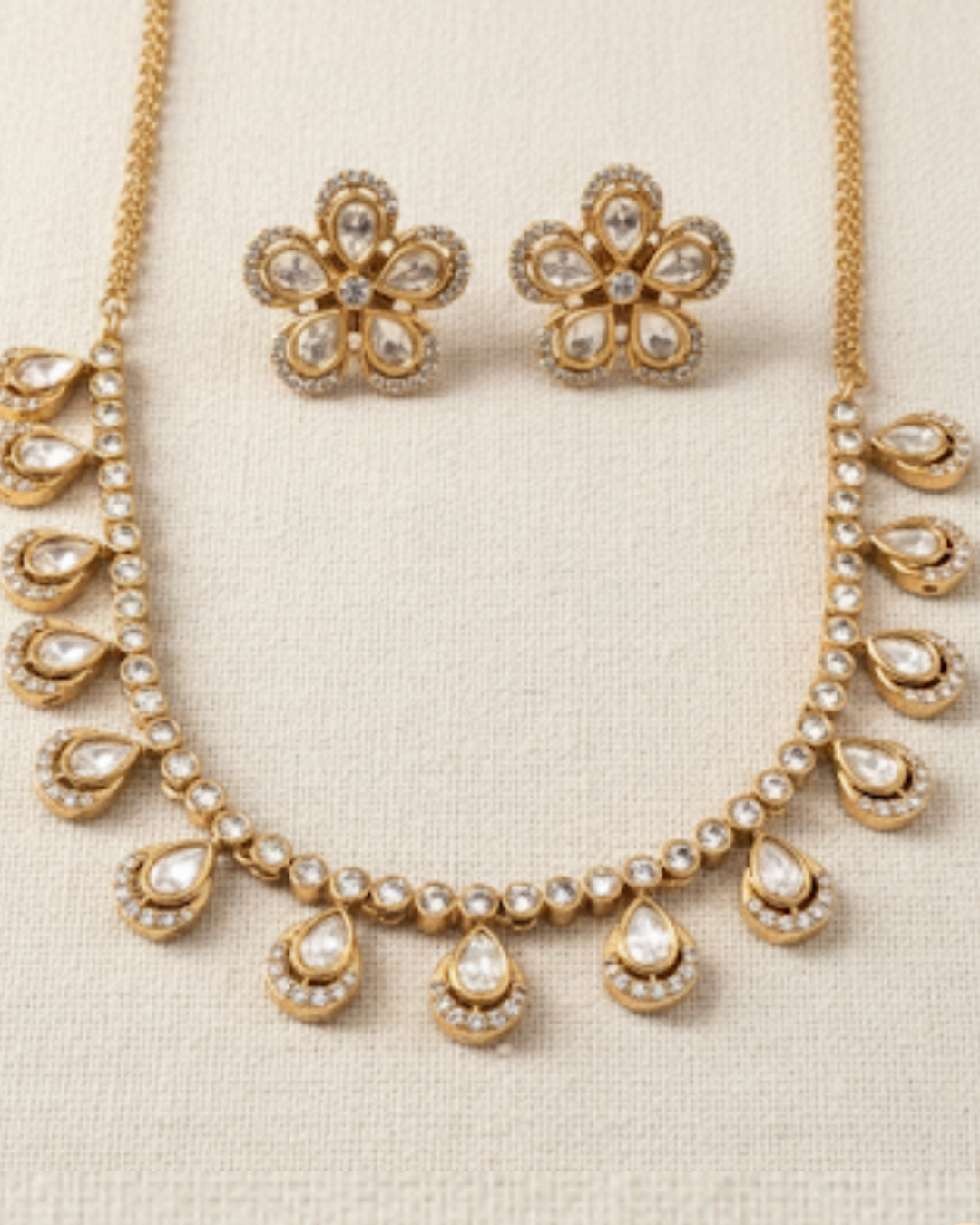 The Aurelia Floral Kundan Necklace Set