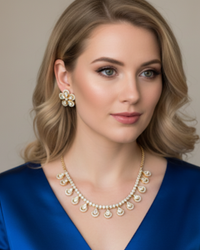 The Aurelia Floral Kundan Necklace Set